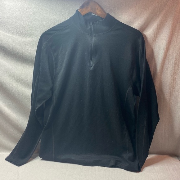 Marmot Black 1/4 zip pull over P90540-3rd-VDO size large - Picture 1 of 4